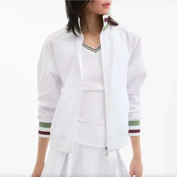 VERONICA BEARD x HEAD Volley Track Jacket White $298 Like New Small - Picture 2 of 6